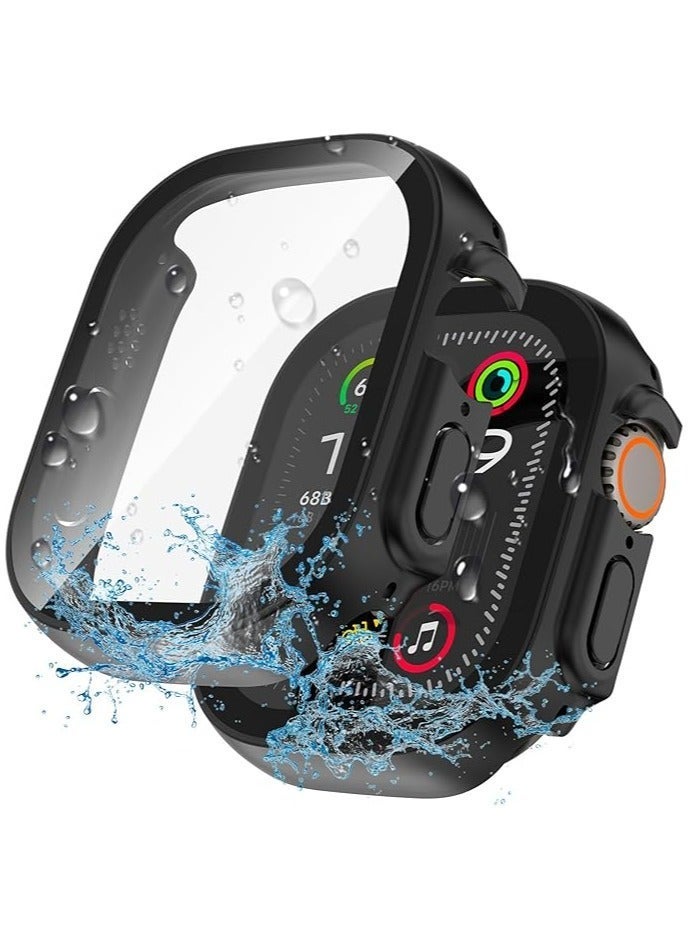 HablTech Protective Case Compatible with Apple Watch Ultra3/Ultra2/Ultra 49mm Case with Tempered Film Screen Protector for iWatch Full Protective Hard PC Bumper Touch Sensitive HD Screen - Image 1